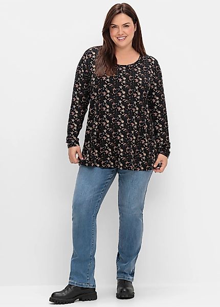 Sheego Langarmshirt "Langarmshirt", (1 tlg.) günstig online kaufen