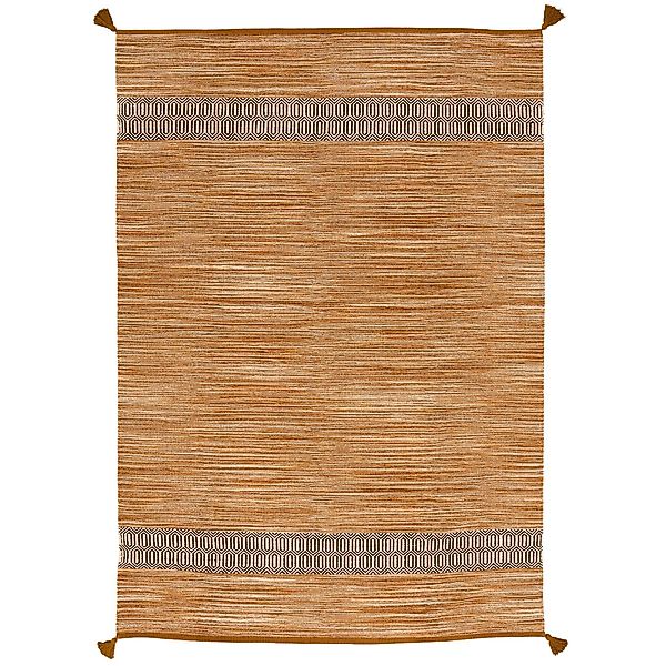 Pergamon Wollteppich Natur Baumwolle Teppich Kelim Toskana, Rechteckig, Höh günstig online kaufen