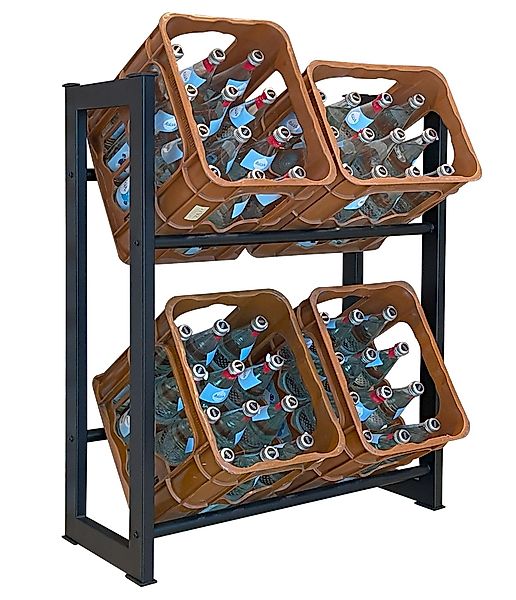 Quick Star Flaschenregal Getränkekistenregal 71x30x90cm, 4-tlg. günstig online kaufen