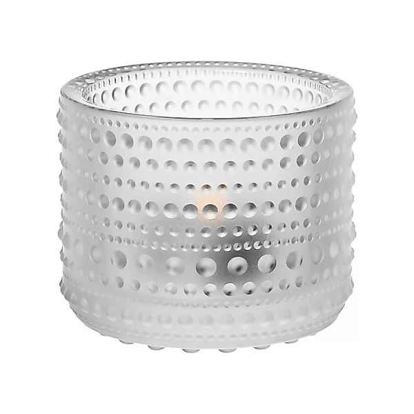 Windlicht Kastehelmi glas transparent / Ø 7,6 x H 6,4 cm - Oiva Toikka (196 günstig online kaufen