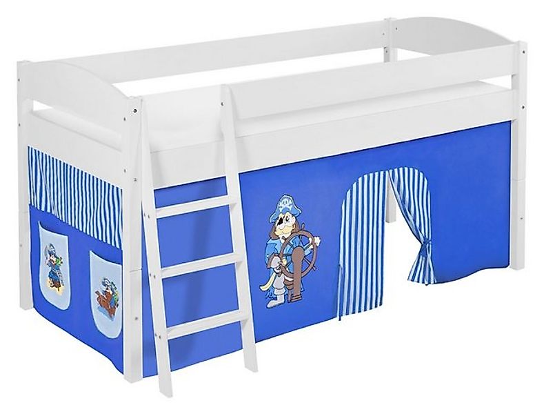 Lilokids Hochbett Spielbett IDA Pirat - Teilbares Systemhochbett - weiß mit günstig online kaufen