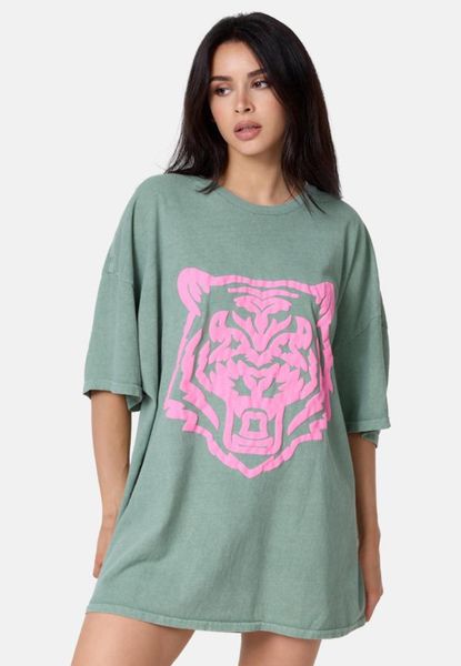 Worldclassca Print-Shirt Worldclassca Oversized Animal Print günstig online kaufen