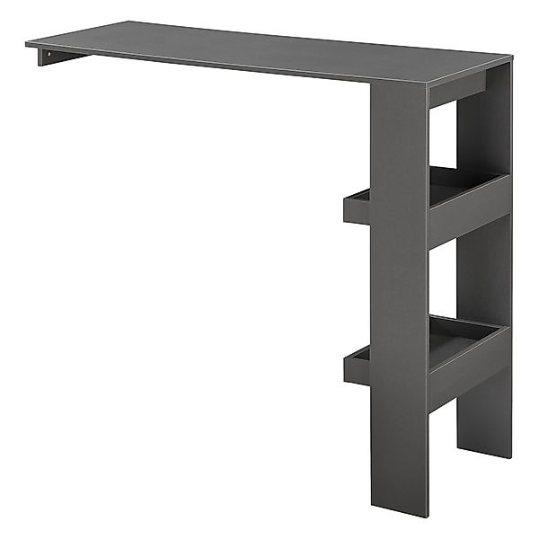 en.casa Bartisch, Bromölla Stehtisch 120x45x106cm Dunkelgrau günstig online kaufen