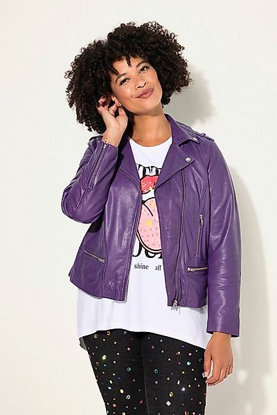 Angel of Style Lederjacke Leder-Bikerjacke Metallzipper Komplettfutter günstig online kaufen