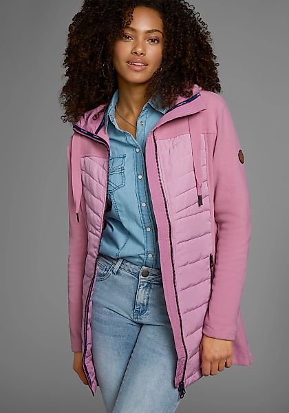 KangaROOS Langjacke mit Kapuze Hybridjacke - Fleecejacke mit wattierten Ber günstig online kaufen