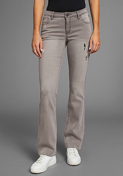 Arizona Bootcut-Jeans Ultra-Stretch ausgestellte Beinform, modischer günstig online kaufen