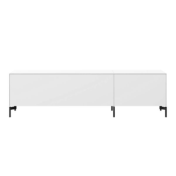 Piure - Edit Q Sideboard 181,3x48x63cm mit 2 Schubkasten - weiß/anthrazit/m günstig online kaufen