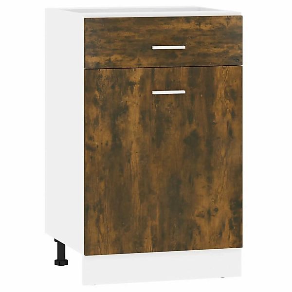 vidaXL Unterschrank mit Schublade Räuchereiche 50x46x81,5 cm günstig online kaufen