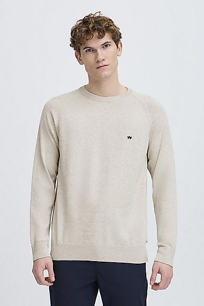 Kronstadt Strickpullover KSEmil Basic Crewneck mit Stickerei günstig online kaufen