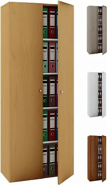 VCM Holz Büroschrank Bücher Ordner Schrank Büromöbel Aktenschrank Vandol he günstig online kaufen