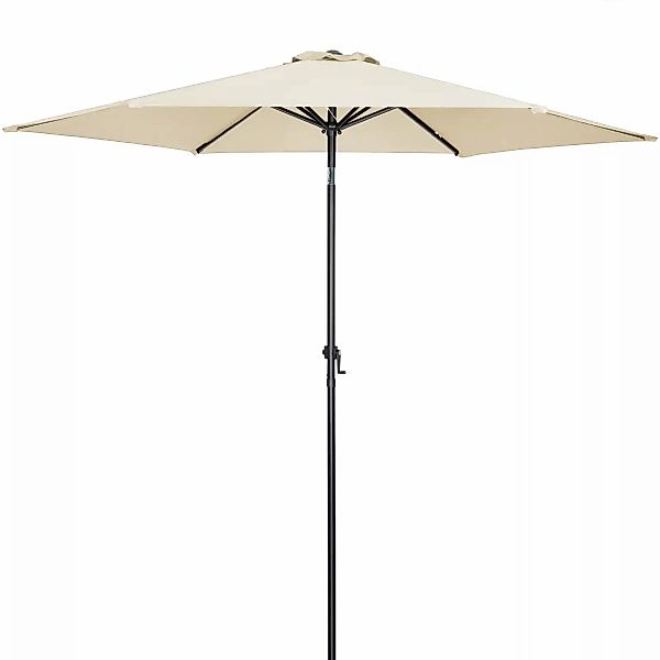 Sonnenschirm Beige Alu Ø300cm UV-Schutz 80+ günstig online kaufen