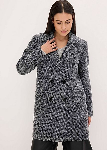 bonprix Kurzmantel aus Polyester und Wolle, vollständig gefüttert, lockere günstig online kaufen