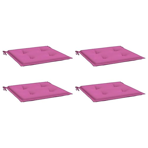 vidaXL Gartenstuhl-Kissen 4 Stk Rosa 50x50x4 cm Stoff 361093 günstig online kaufen