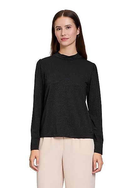 Betty&Co Kurzarmshirt Damen Rollkragenshirt mit Lurexfaden (1-tlg) Glitzer günstig online kaufen