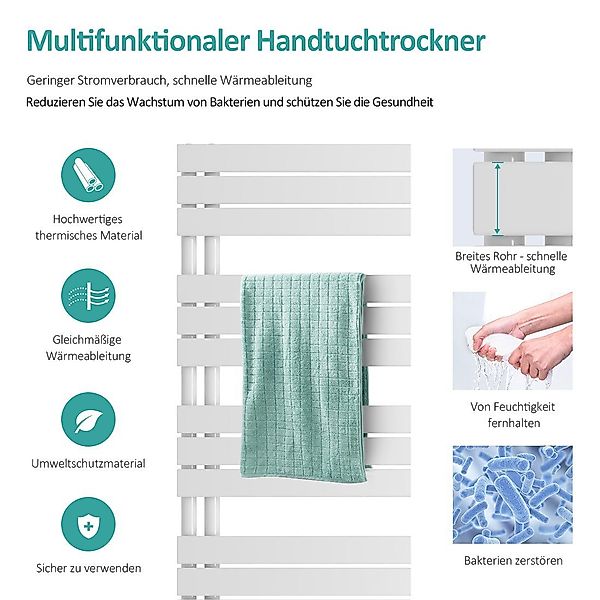 EMKE Badheizkörper Flach Paneelheizkörper Handtuchtrockner, 958W günstig online kaufen