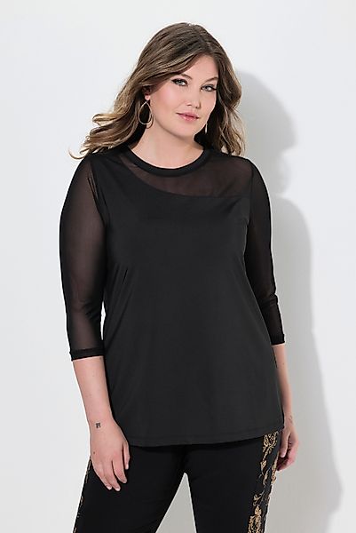 MIAMODA T-Shirt T-Shirt Jersey und Mesh günstig online kaufen