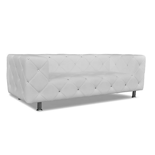 Xlmoebel Sofa Neues Designer Ledersofa mit Kristallen für stilvolle Wohnzim günstig online kaufen