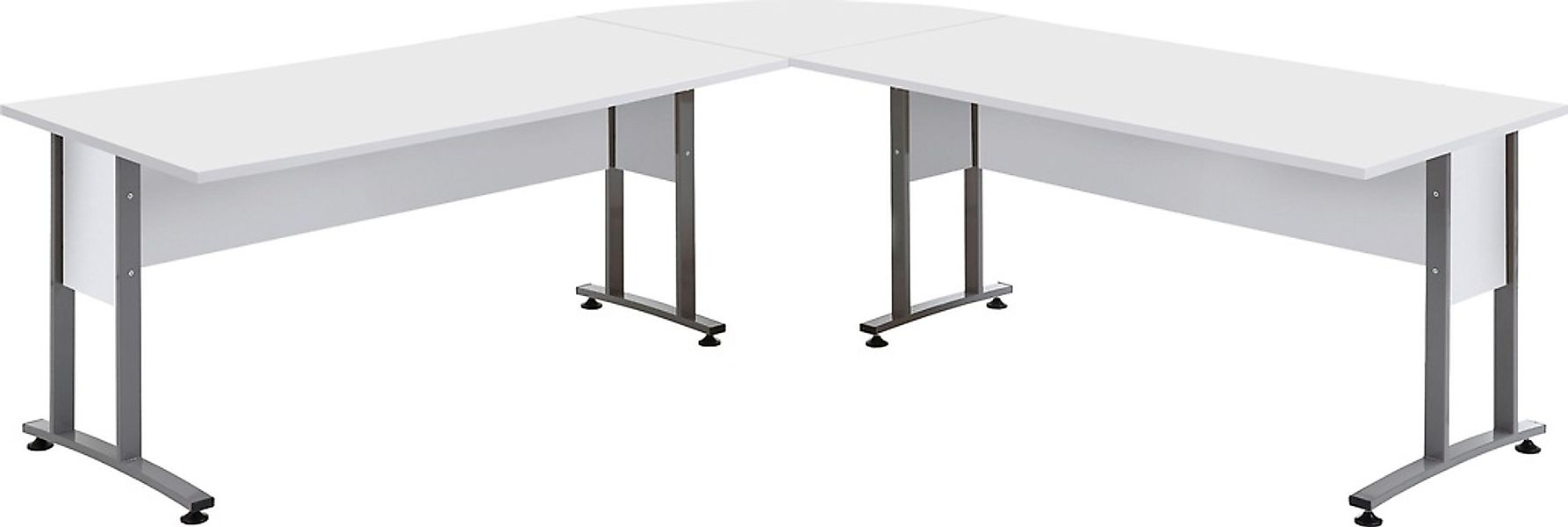 FMD Eckschreibtisch "Calvi", frei stellbar, XL-Arbeitsplatz, in 3 Größen - günstig online kaufen