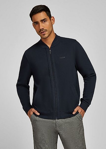 HECHTER PARIS Sweatjacke Interlock-Sweat, Logo-Print günstig online kaufen