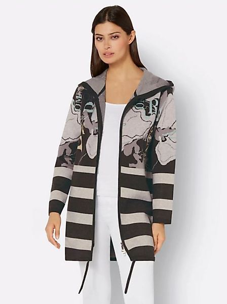 creation L Strickjacke Jacquard-Strickjacke günstig online kaufen