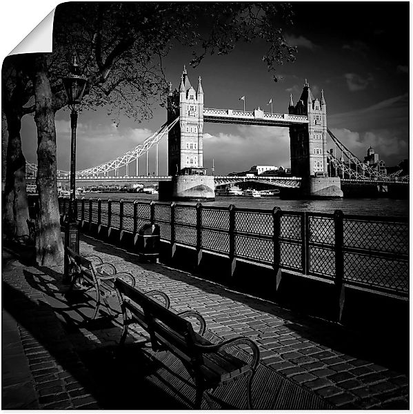Artland Wandbild "London Am Ufer der Themse", Großbritannien, (1 St.) günstig online kaufen