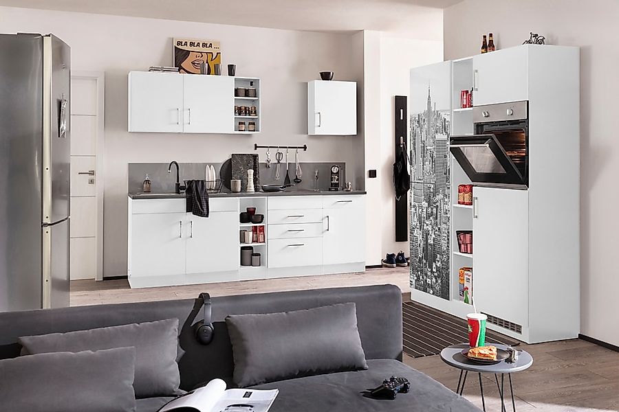 KOCHSTATION Küchenzeile »KS-Paris«, ohne E-Geräte, Breite 390 cm günstig online kaufen