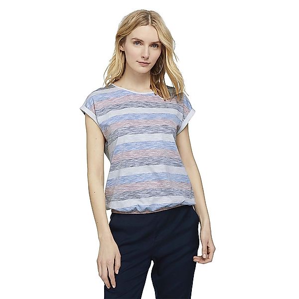 Tom Tailor Kurzarm T-shirt M Blue Multicolor Stripe günstig online kaufen