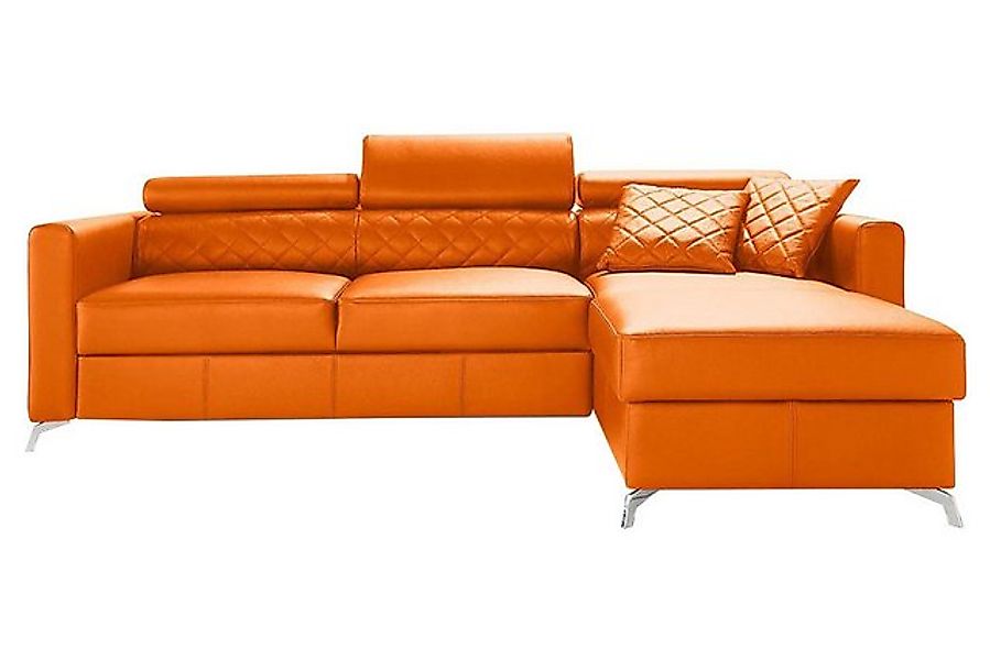 JVmoebel Ecksofa Eсksofa Bettfunktion L-Form Couch Polster Textil Italienis günstig online kaufen