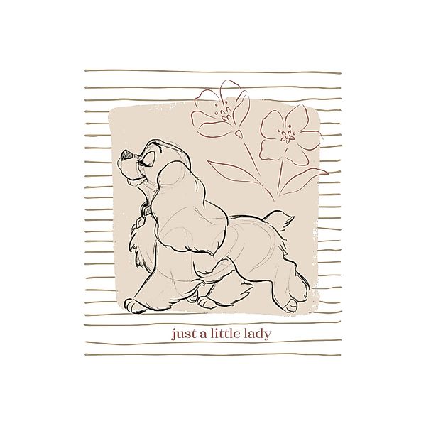 Komar Wandbild Disney Lady and the Tramp Just a Little Lady 30 cm x 40 cm B günstig online kaufen