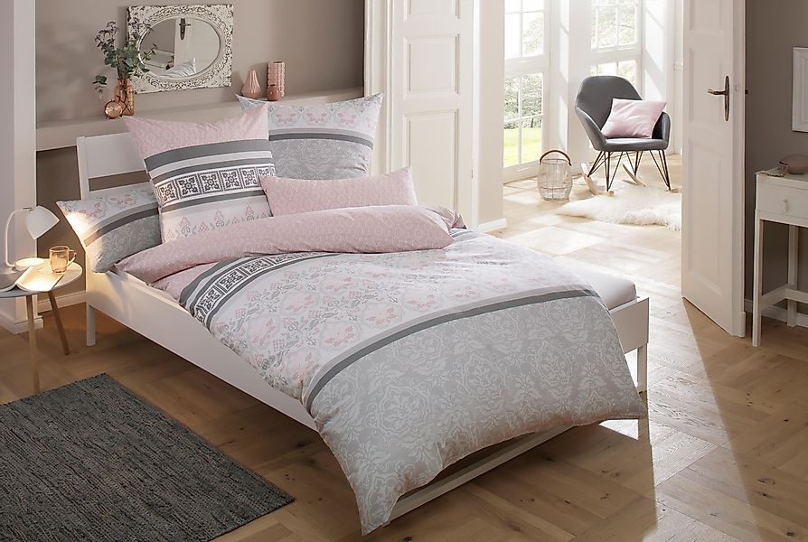 Home affaire Bettwäsche Cremona, Polycotton recycelt, günstig online kaufen