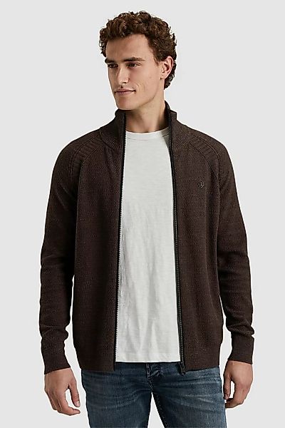 Cast Iron Knitted Strickjacke Braun - Größe L günstig online kaufen