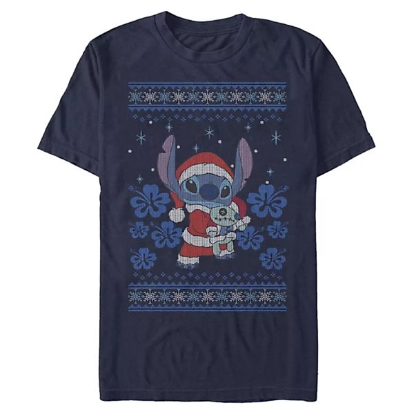 Disney - Lilo & Stitch - Stitch Holiday - Weihnachten - Männer T-Shirt günstig online kaufen