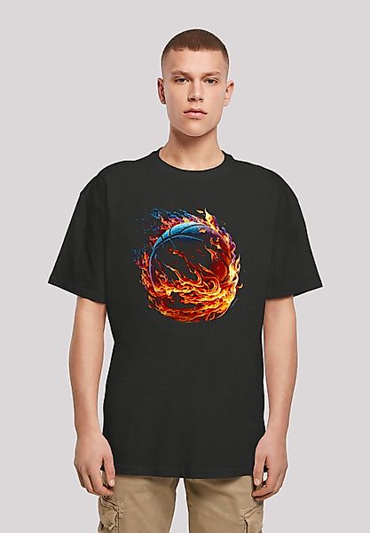 F4NT4STIC T-Shirt "Basketball On Fire Sport OVERSIZE TEE" Print günstig online kaufen