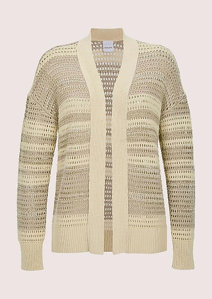 MADELEINE Strickjacke "Strickjacke Eleganter Ajour-Cardigan mit Glanzgarn" günstig online kaufen