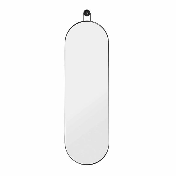 ferm LIVING Wandspiegel Poise, oval, Höhe 99 cm, Glas, Eisen günstig online kaufen