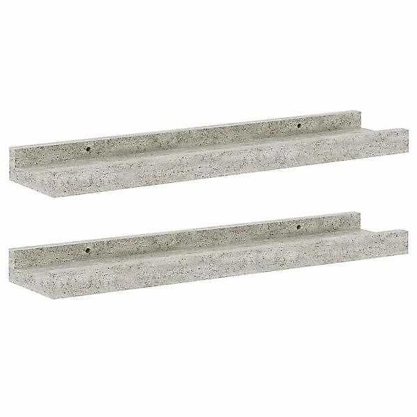 vidaXL Wandregale 2 Stk Betongrau 40x9x3 cm 326699 günstig online kaufen