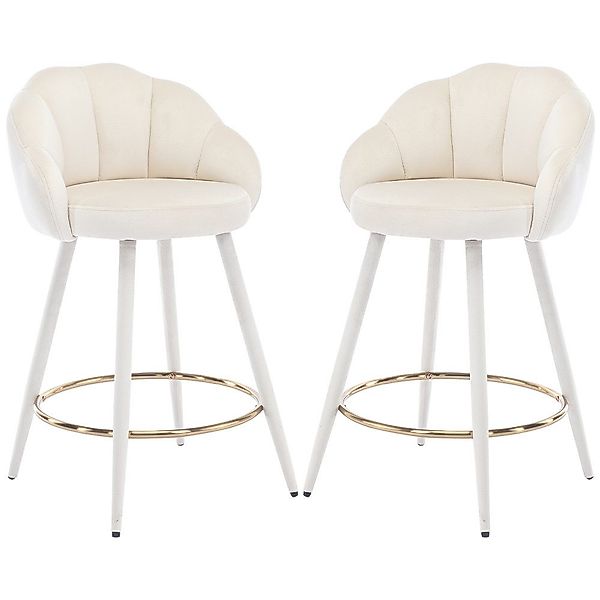 WAHSON OFFICE CHAIRS Barhocker Samt Bistrohocker günstig online kaufen