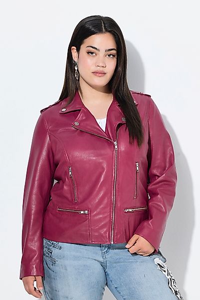 Angel of Style Lederjacke Leder-Bikerjacke Metallzipper günstig online kaufen