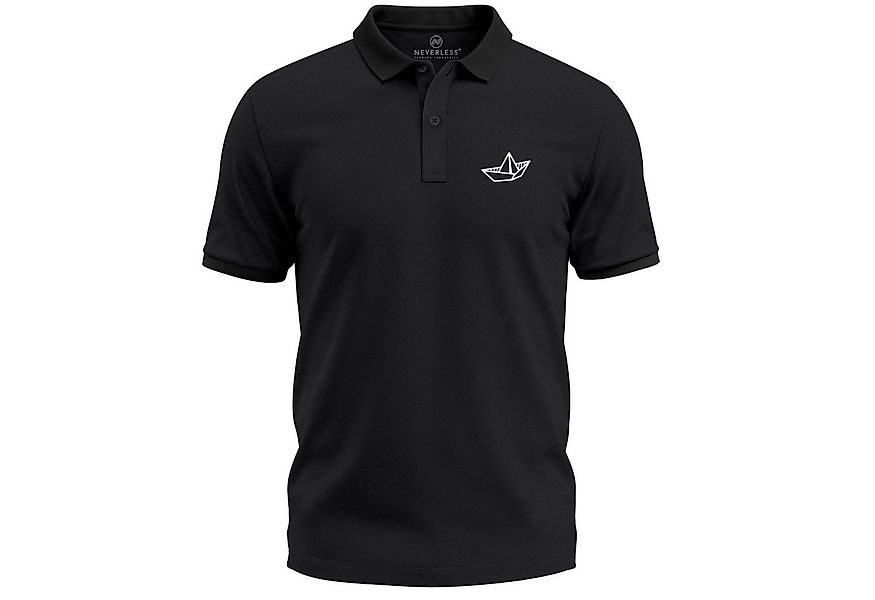 Neverless Poloshirt Poloshirt Herren Maritimes Minimal-Design– Kurzarm Polo günstig online kaufen