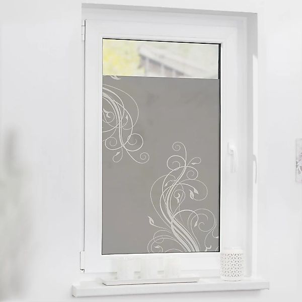 LICHTBLICK ORIGINAL Fensterfolie "Floral", 1 St., blickdicht, strukturiertK günstig online kaufen