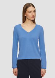 s.Oliver Longpullover Strickpullover Feinstrickpullover mit V-Ausschnitt günstig online kaufen