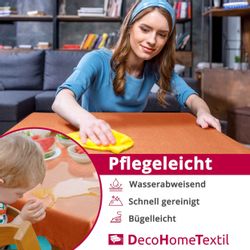 DecoHomeTextil Heimtextilmanufaktur Tischdecke Leinen Optik Tischdecke günstig online kaufen