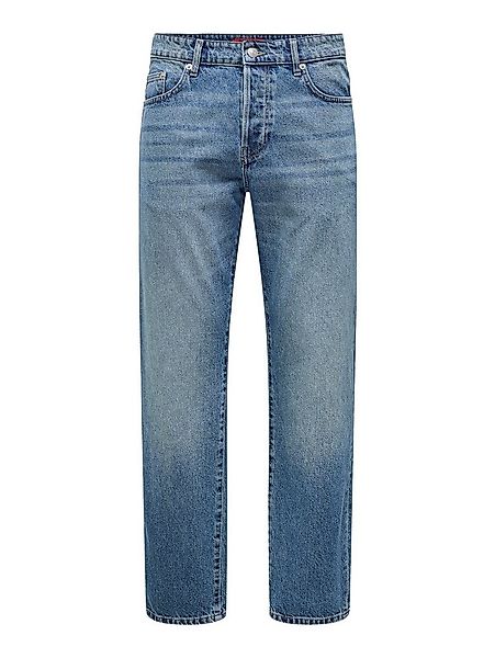 ONLY & SONS Regular-fit-Jeans ONSEDGE STRAIGHT BOX TAI DNM MU OTL günstig online kaufen