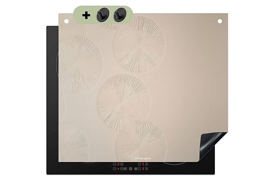 KitchenYeah Küchenrückwand Japandi - Beige - Modern, (1-tlg), Ceranfeldabde günstig online kaufen