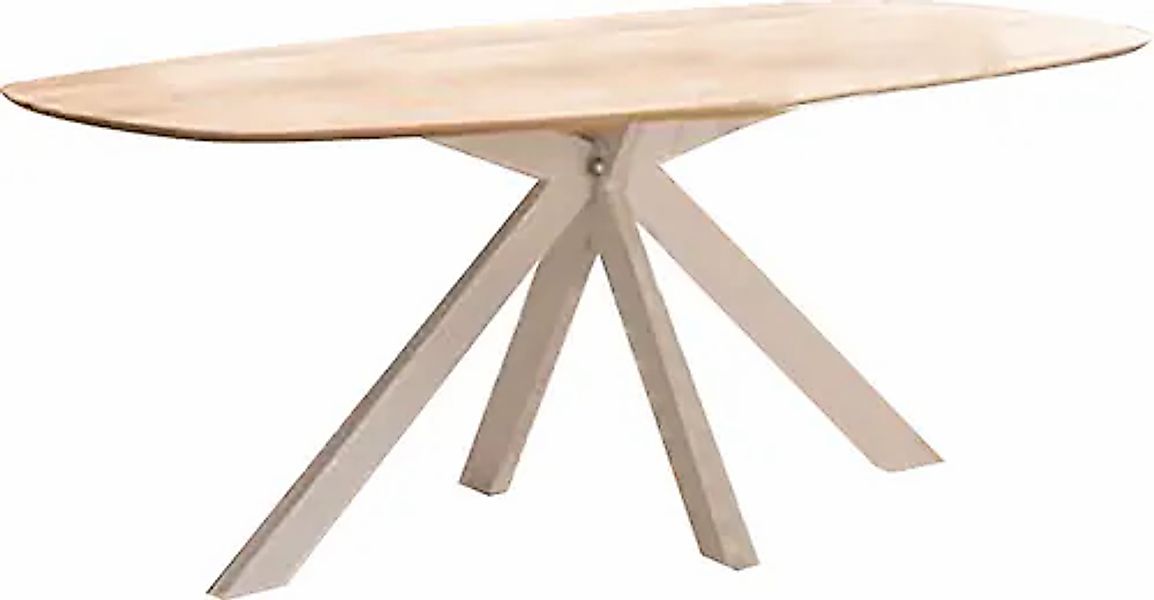 Home affaire Esstisch »Vermont« 2 Stk. tlg. aus massiver Eiche mit robustem günstig online kaufen