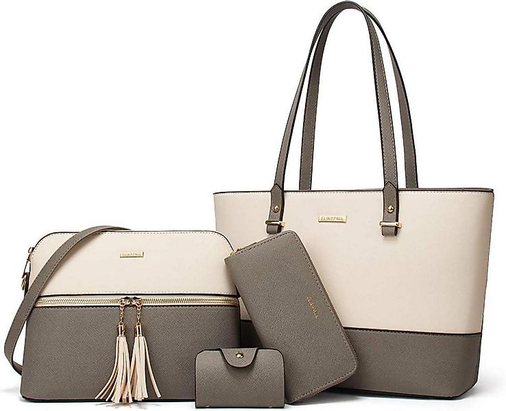 LuxusKollektion Shopper Damen Handtasche Tote Schultertasche günstig online kaufen