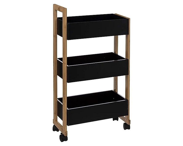 5five Simply Smart Badregal Badezimmerwagen, Bambusschrank BAMBOO - 3 Ebene günstig online kaufen