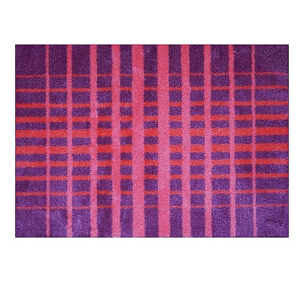 akzente Fußmatte Feel Grid pink, Rechteckig, günstig online kaufen