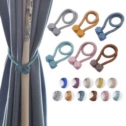 BYSURE Raffhalter, (2-tlg), Gardine-Vorhang-Magnet Twist-Seil günstig online kaufen