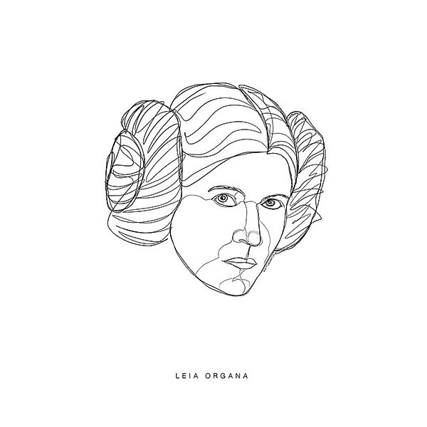 Komar Bild "Star Wars Classic Comic Quote Leia" Star Wars 1 Stk. tlg. Wandb günstig online kaufen